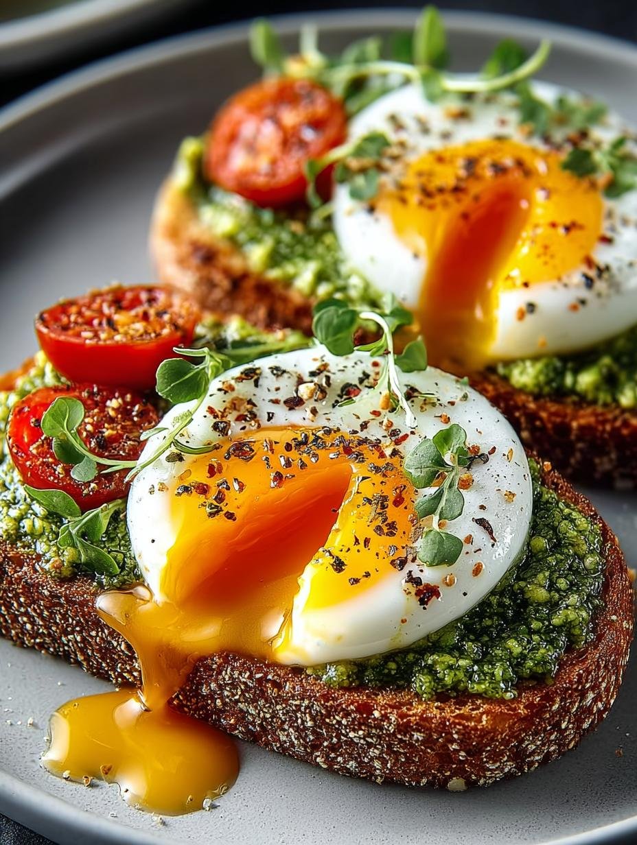 Jammy Egg Avocado Pesto: A Delicious Breakfast Delight - Jammy Egg Avocado Pesto - additional detail
