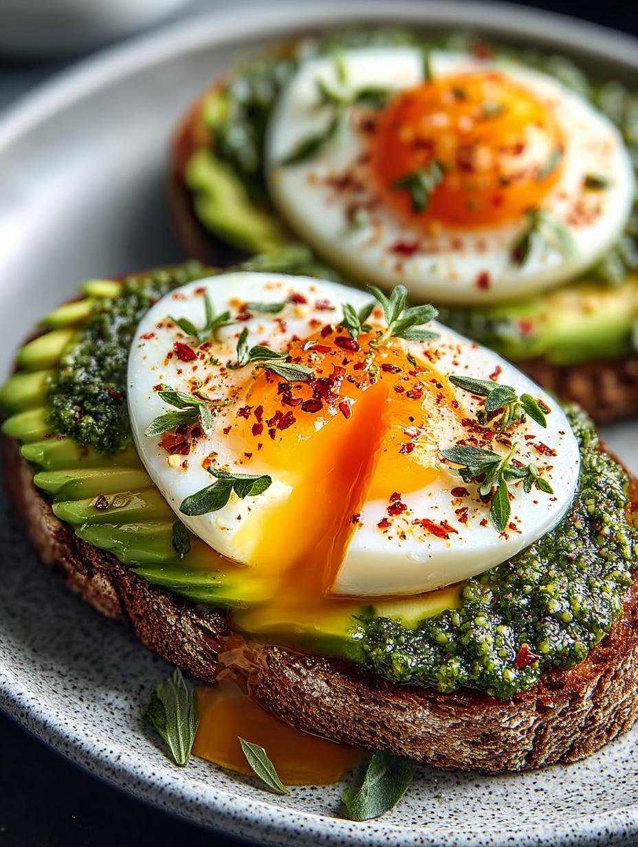 Jammy Egg Avocado Pesto