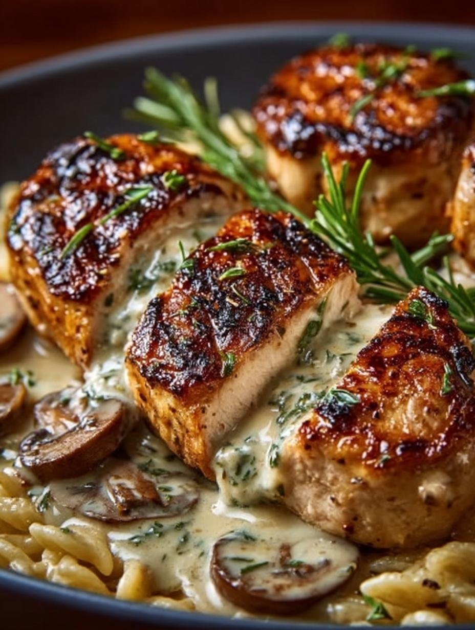 Marsala Chicken with Creamy Orzo: 5-Star Delight - Marsala Chicken with Creamy - additional detail
