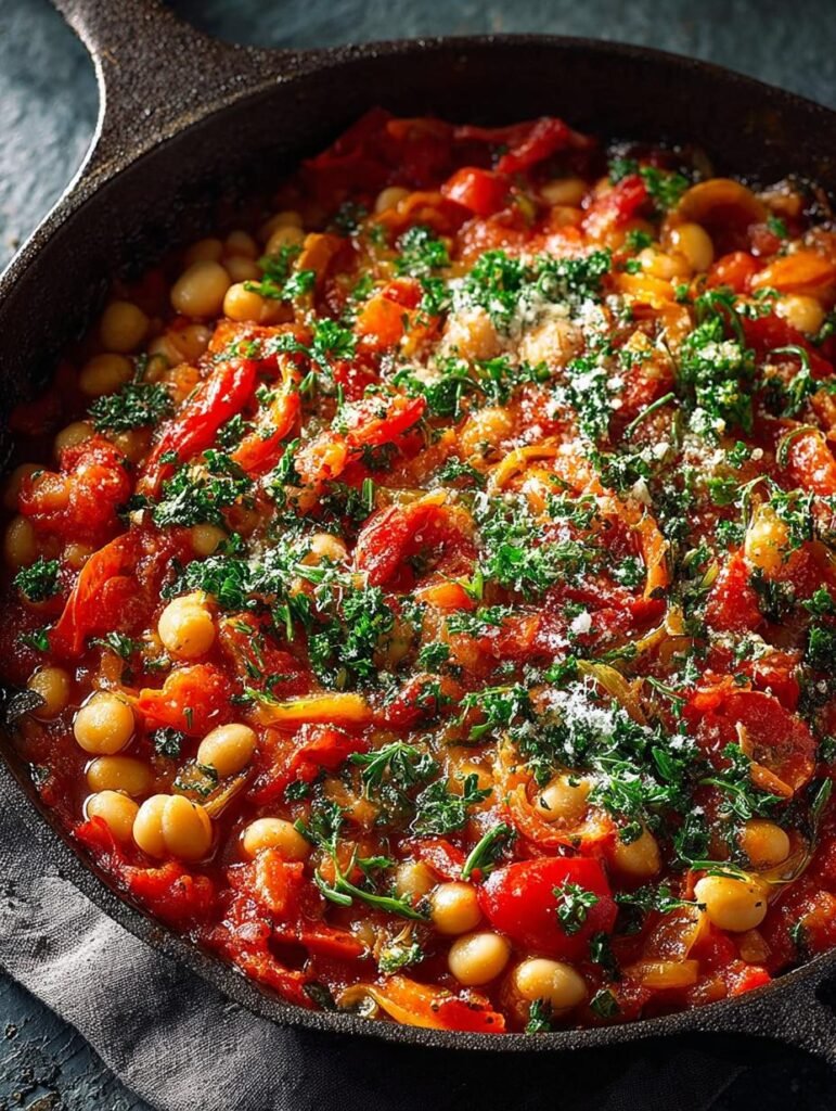 Mediterranean White Bean Skillet