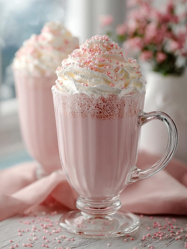 Pink White Hot Chocolate
