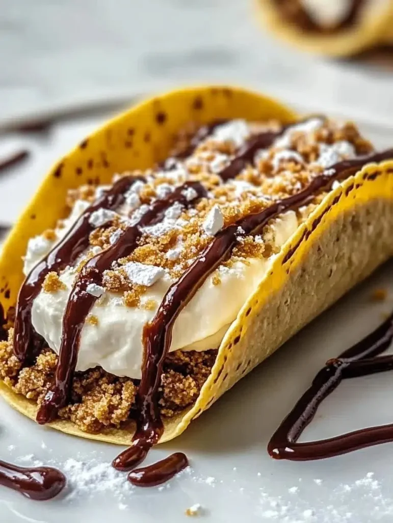 Delicious cheesecake cookie dough tacos served on a plate