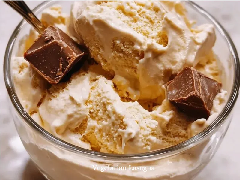 Delicious vegetarian lasagna with layers of veggies and cheese