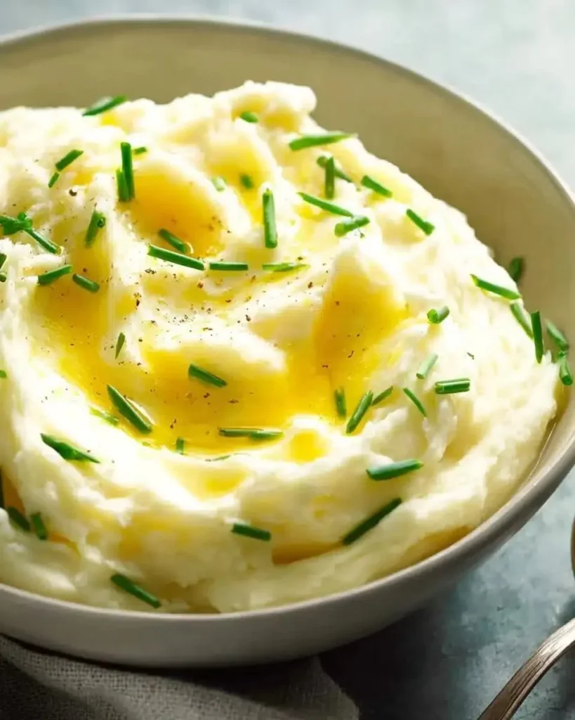 Creamy mashed potato served in a bowl, ultra-buttery recipe for perfect texture.