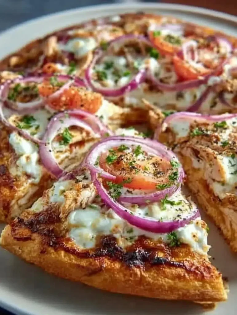 Homemade Greek yogurt pizza crust ready for toppings