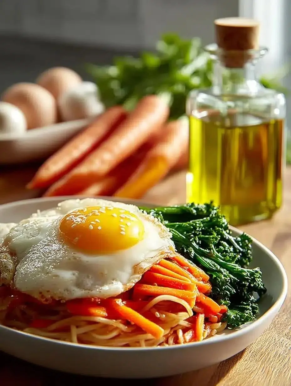 Delicious Korean Fried Noodles served in a bowl with colorful vegetables
