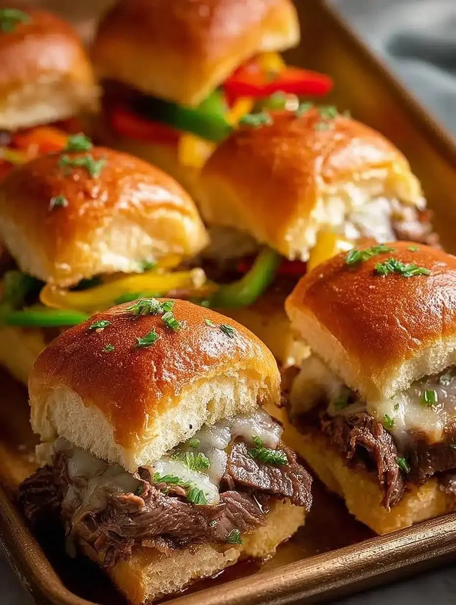 Philly Cheesesteak Sliders: Delicious mini sandwiches for a party appetizer