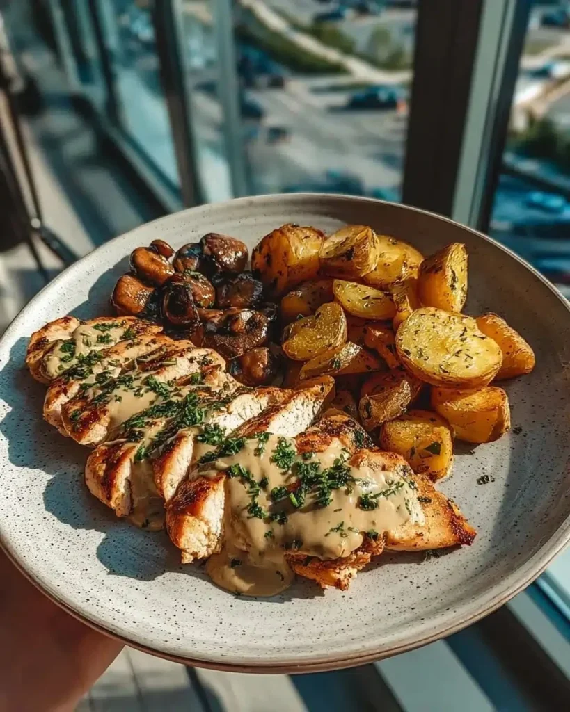 Plate of seasoned grilled chicken wings with assorted sides