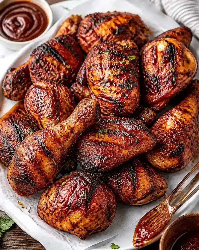 Barbecued Chicken 2 Barbecued Chicken served as a finished recipe