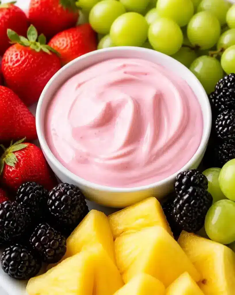 Easy Fruit Dip 2 Easy Fruit Dip served as a finished recipe