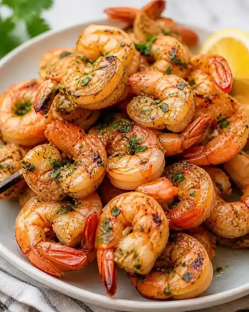 Garlic-Infused Grilled Shrimp served as a finished recipe