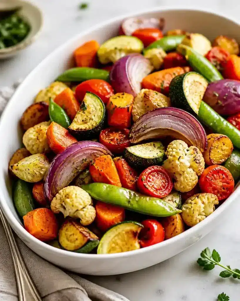 Grilled Veggie Medley served as a finished recipe