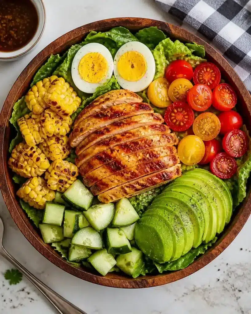 Herbed Grilled Chicken Salad 2 Herbed Grilled Chicken Salad served as a finished recipe