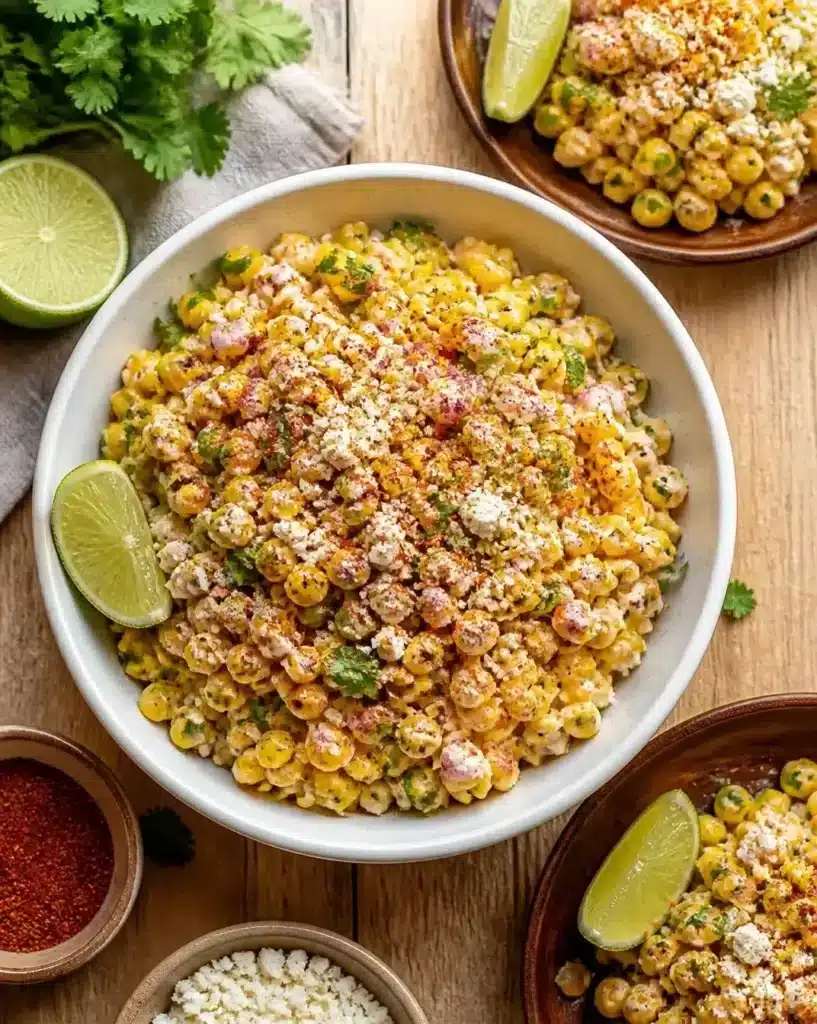 Mexican Street Corn Salad 2 Mexican Street Corn Salad served as a finished recipe