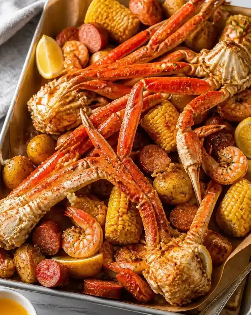 New England-Style Crab Boil served as a finished recipe