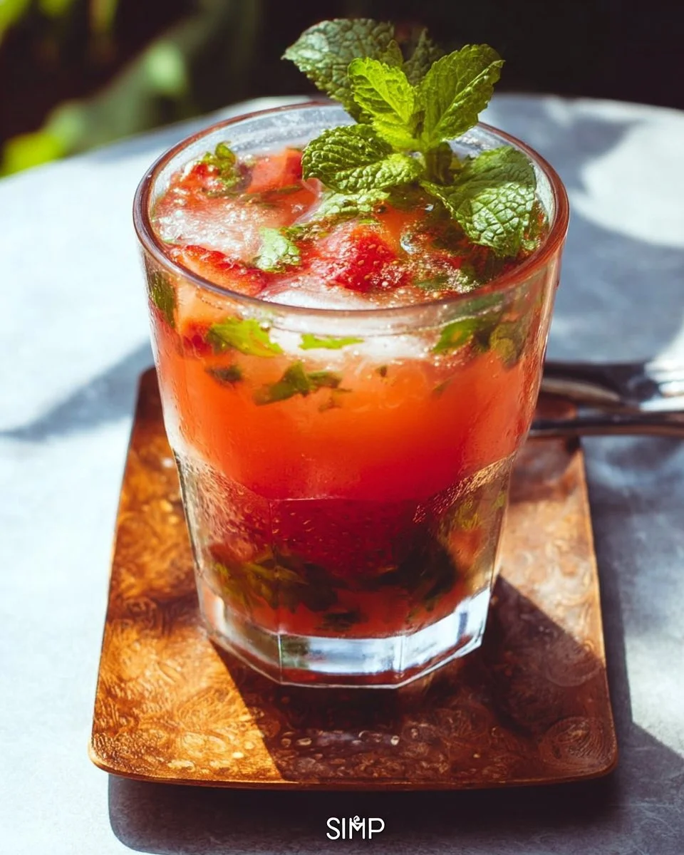 Strawberry Mint Mojito