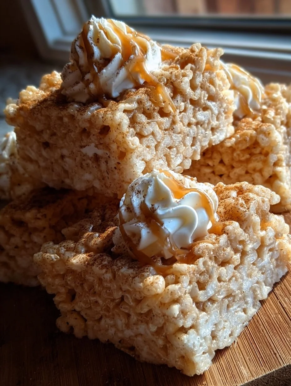 Delicious Texas Roadhouse-inspired Rice Krispie Treats stacked on a plate