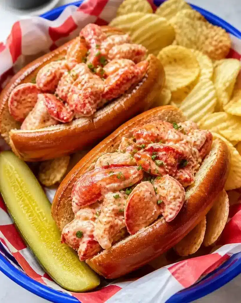 The Maine Lobster Roll served as a finished recipe
